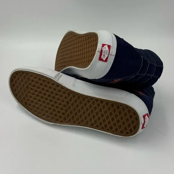 Vans Navy sk8 Hi Sneakers with Red Accents men’s size 11 - Picture 5 of 6